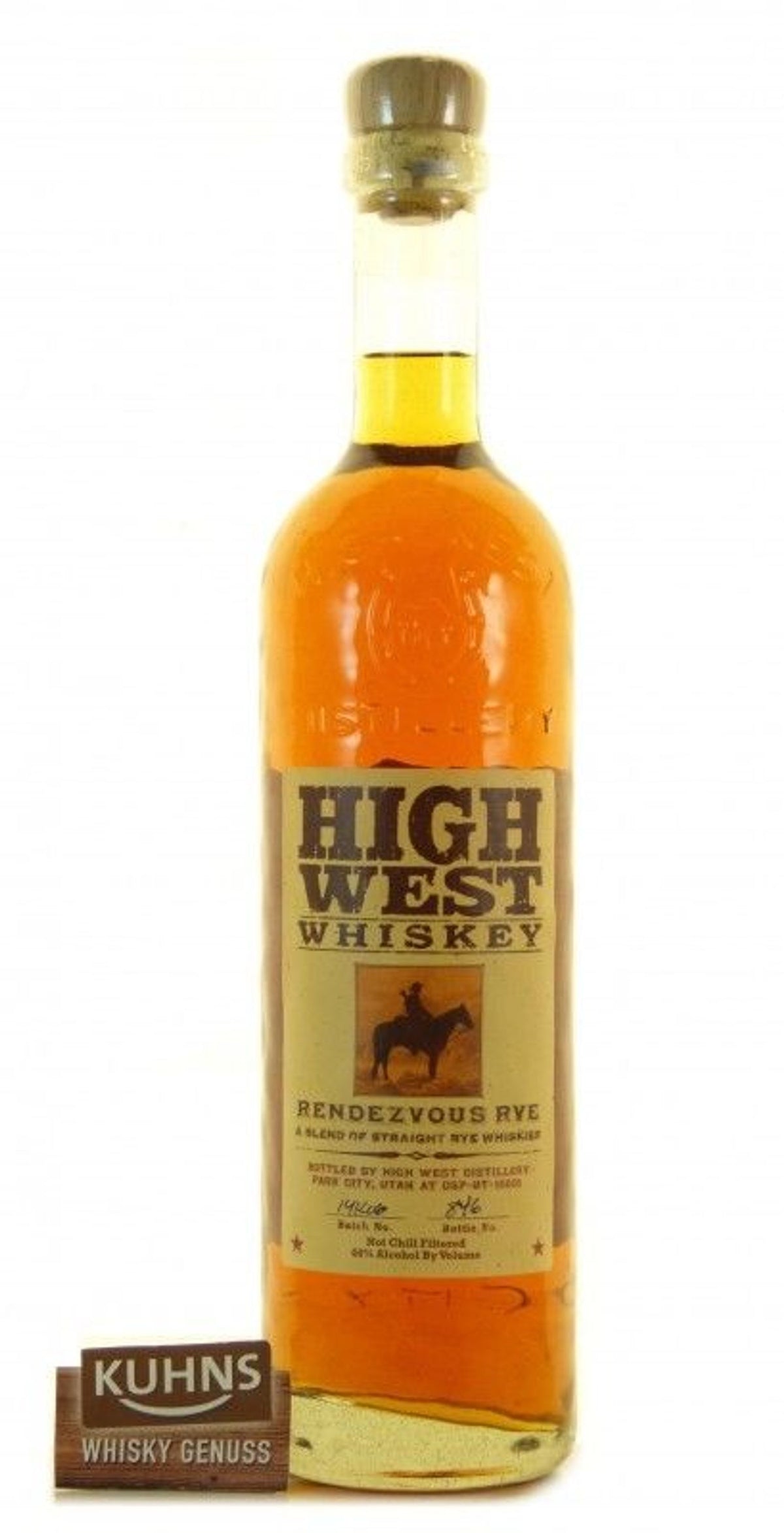 Whisky de centeno High West Rendezvous 0,7 l, 46 % de alcohol por volumen