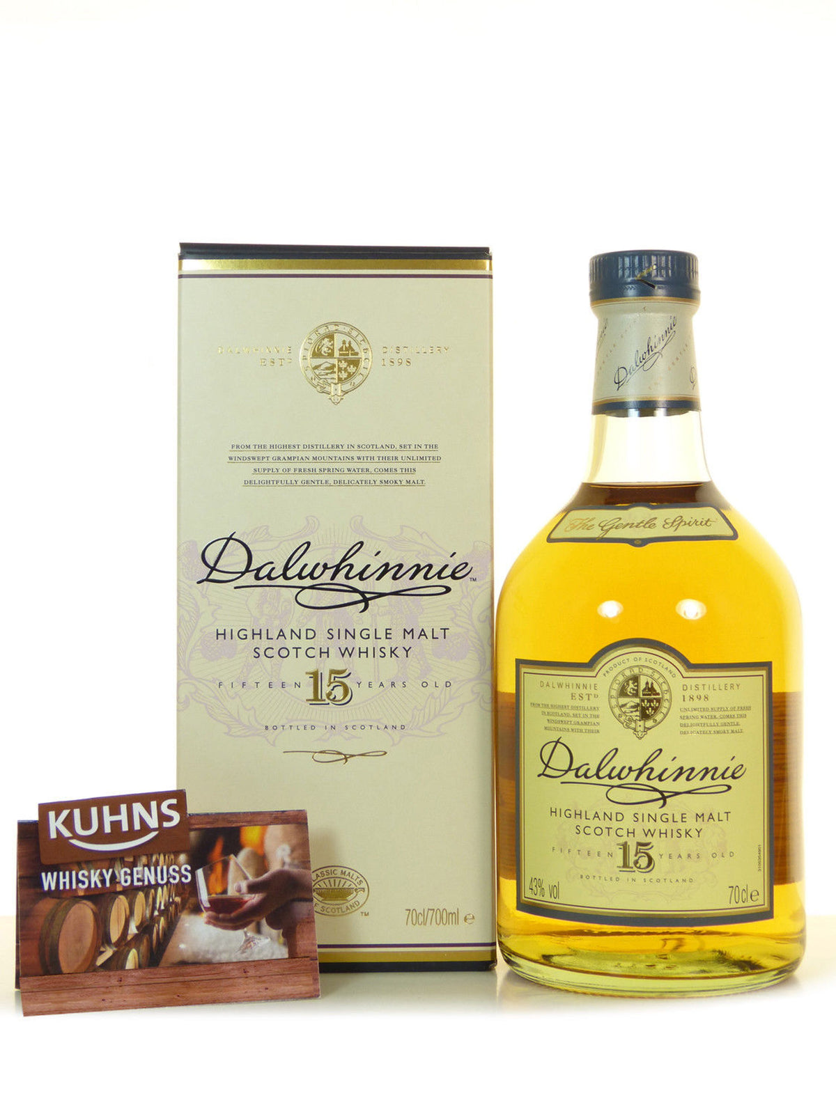 Dalwhinnie 15 años 1,0 l, 43 % alc./vol.