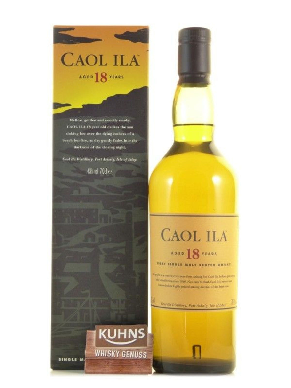 Caol Ila 18 años 0,7l, alc. 43% vol.