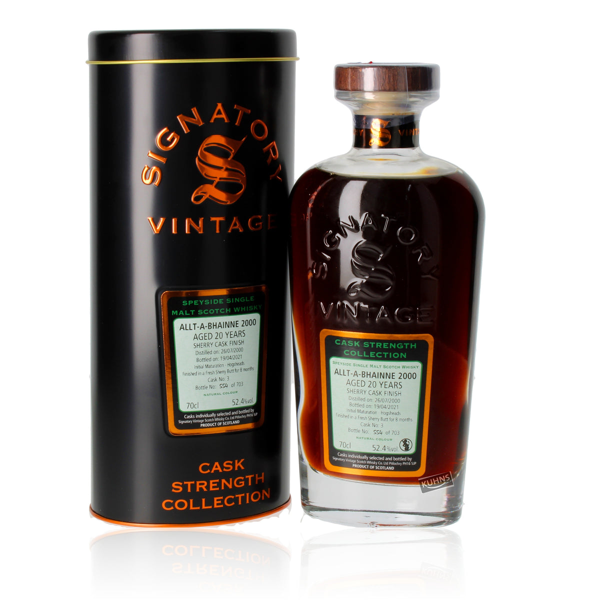 Allt-A-Bhainne 2000 20 años Signatario 0,7l alc. 52,4%vol.
