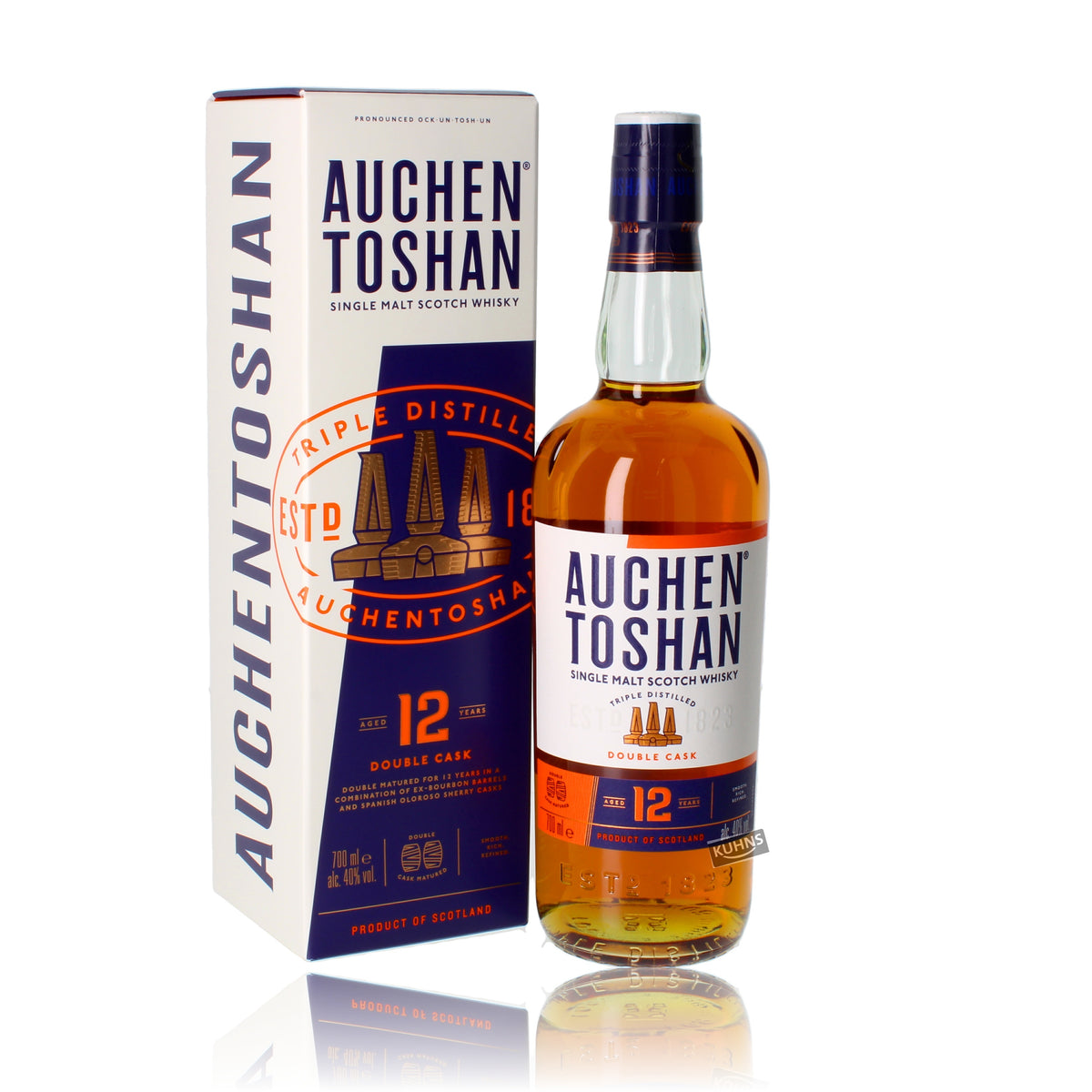 Auchentoshan 12 años 0,7 l, 40 % de alcohol por volumen