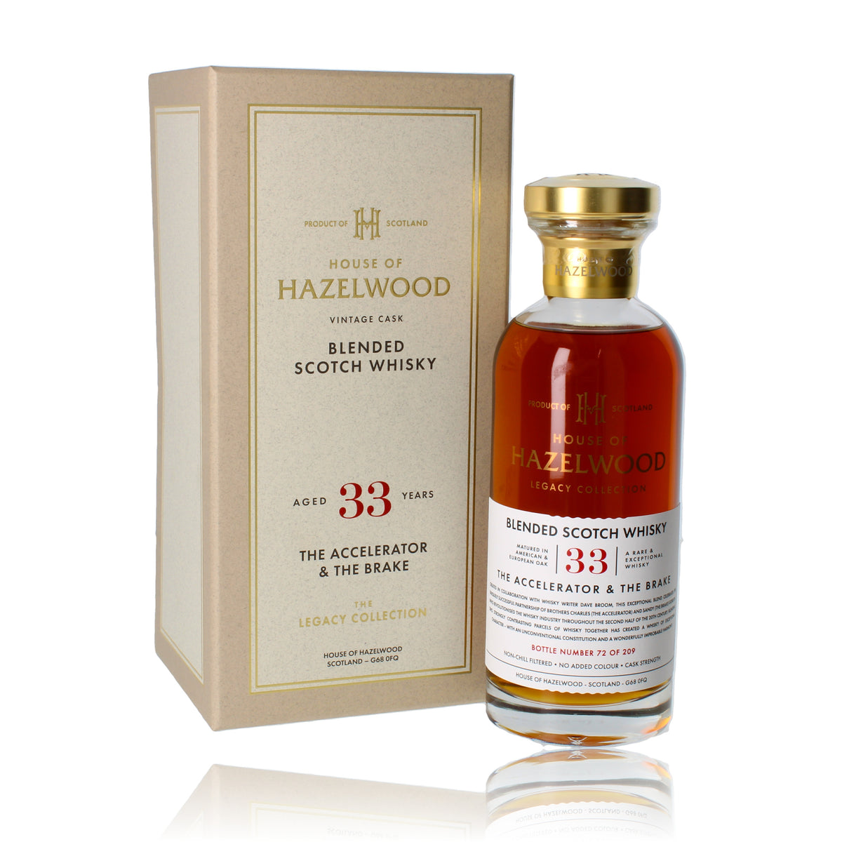 House of Hazelwood 33 Jahre The Accelerator & The Brake 0,7l, alc. 55,7 Vol.-%