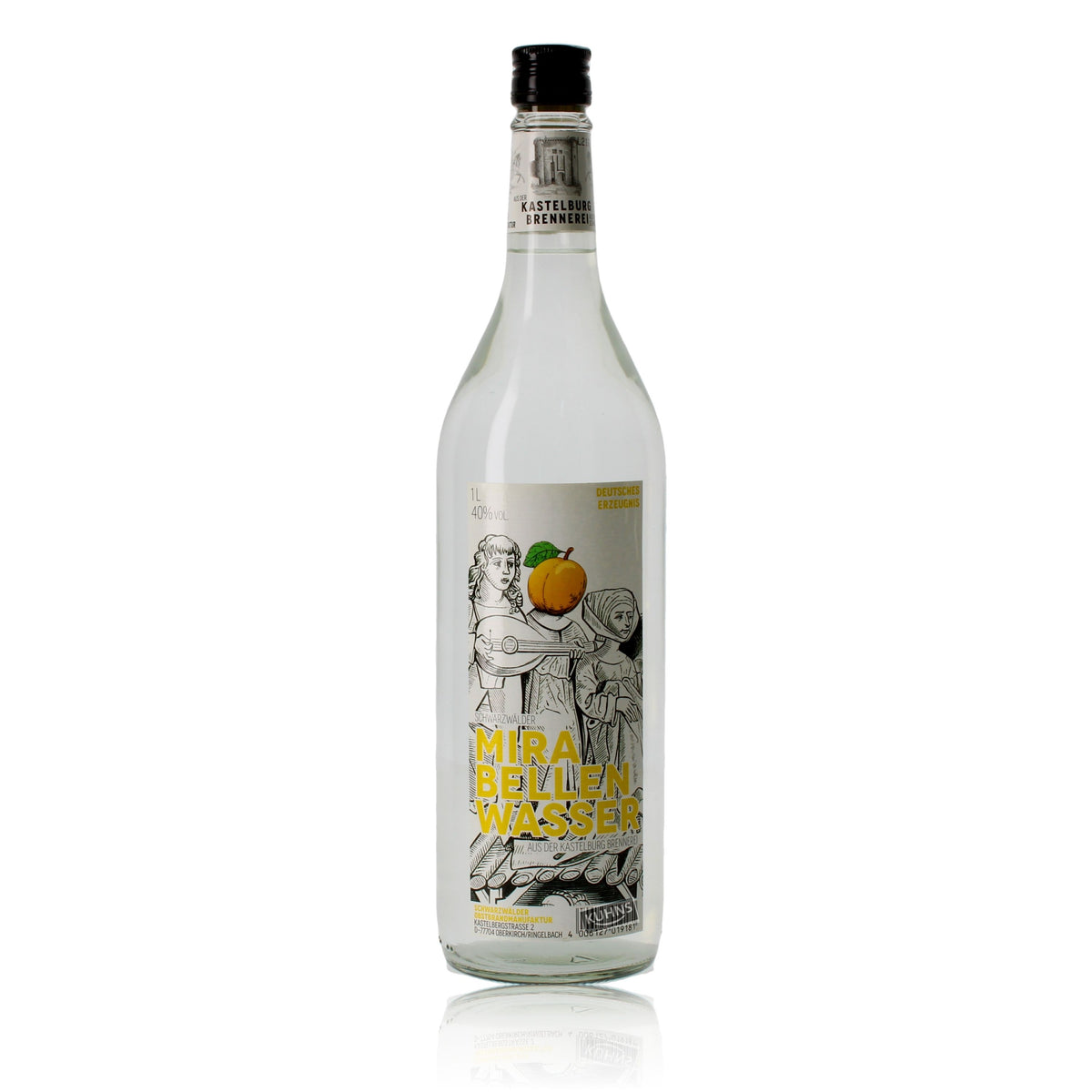 Agua Kastelburg Mirabelle 1,0 l, alc. 40% vol.