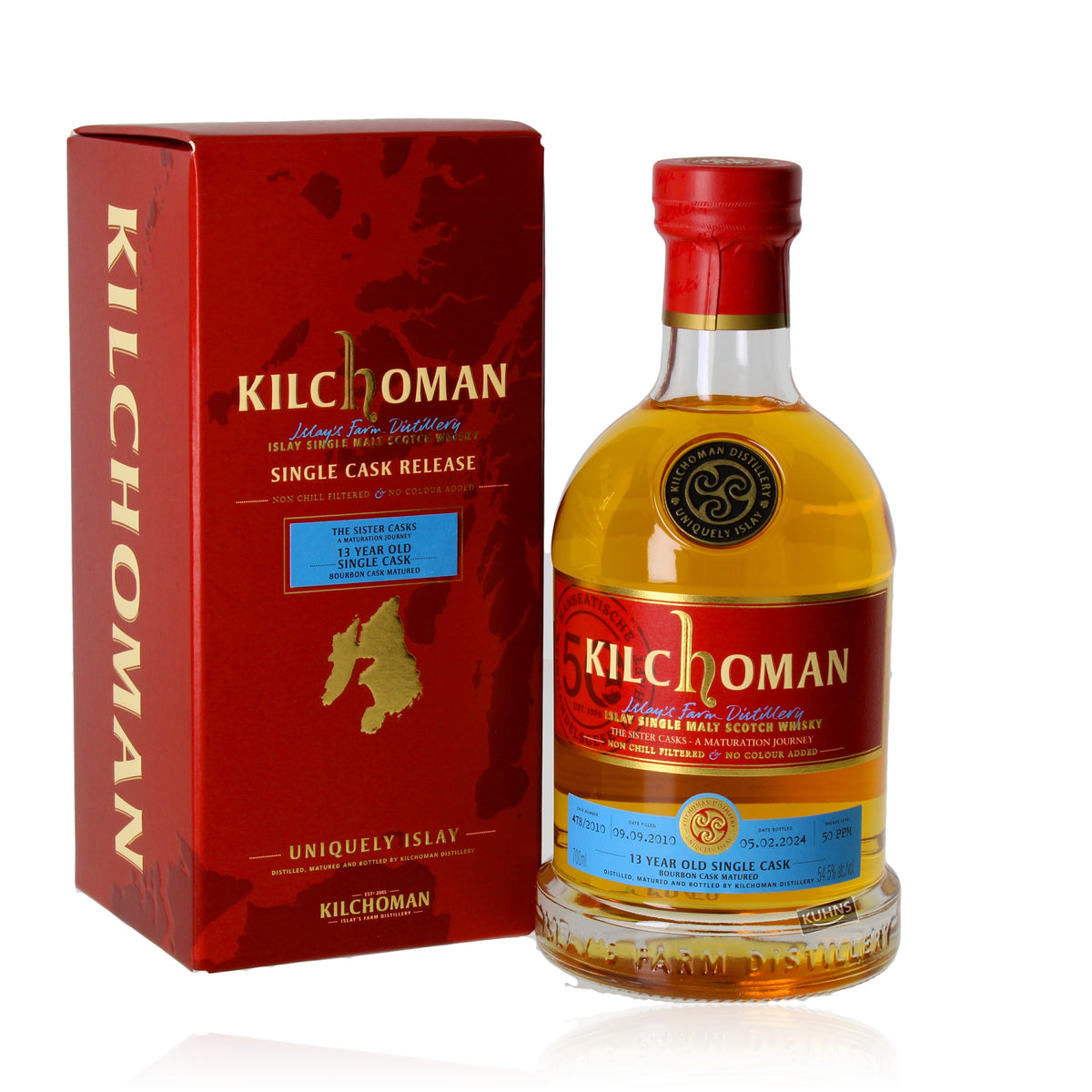 Kilchoman Sister Cask 2010/2024 Cask 478/2010 0,7l, alc. 54,5 Vol.-%
