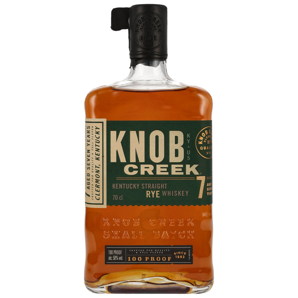 Knob Creek 7 años de whisky de centeno recto, 0,7 l, 50 % de alcohol por volumen