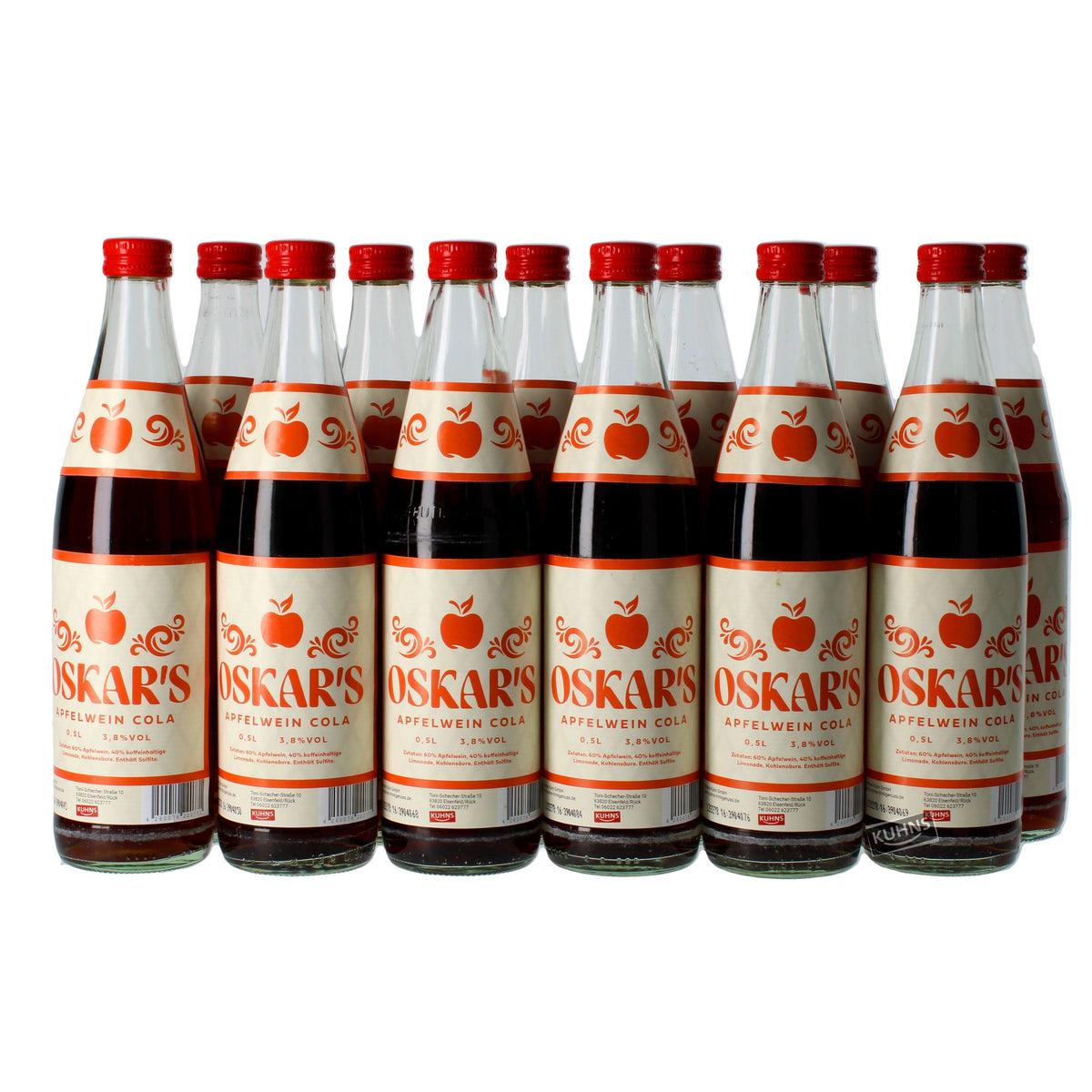 OSKAR`S Apfelwein-Cola 12x0,5l, alc. 3,8 Vol.-%
