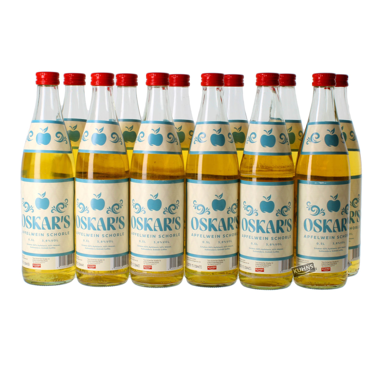 OSKAR`S Apfelwein-Schorle 12x0,5l, alc. 3,8 Vol.-%