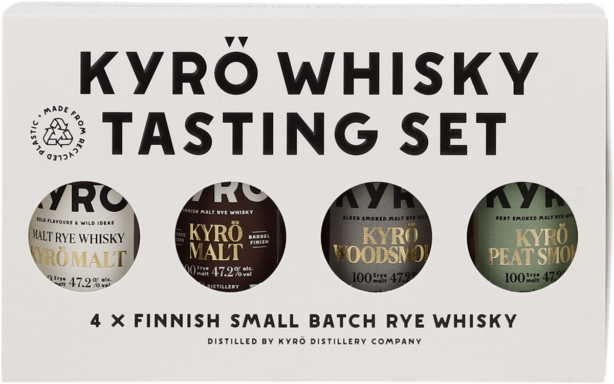 Kyrö Whisky Tasting Set 4x0,05l, alc. 47,2 Vol.-%