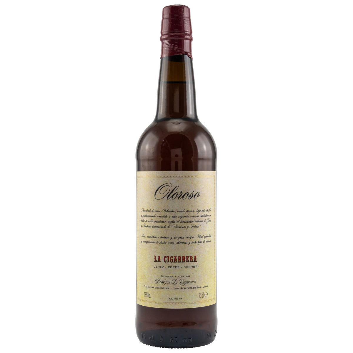 La Cigarrera Oloroso 0,75l alc. 18% vol., Jerez España