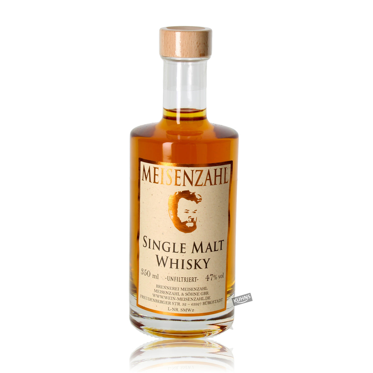 Whisky de pura malta Meisenzahl 0,35 l, alc. 47% vol.