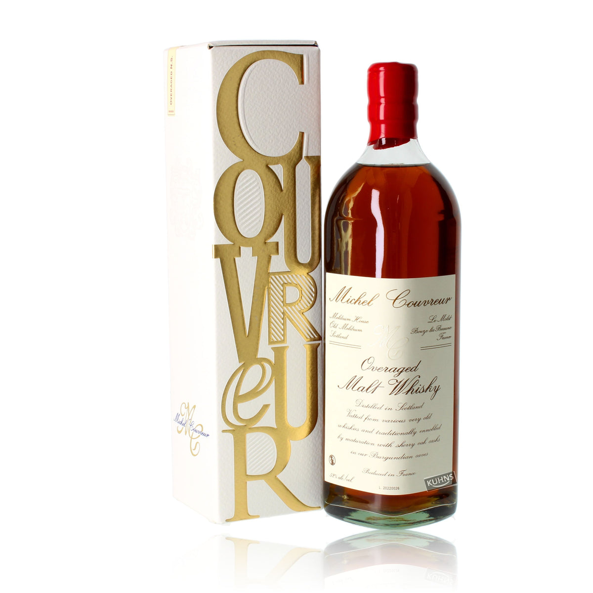Whisky de malta Michel Couvreur Overaged Natural Strength, 0,7 l, 52 % vol.