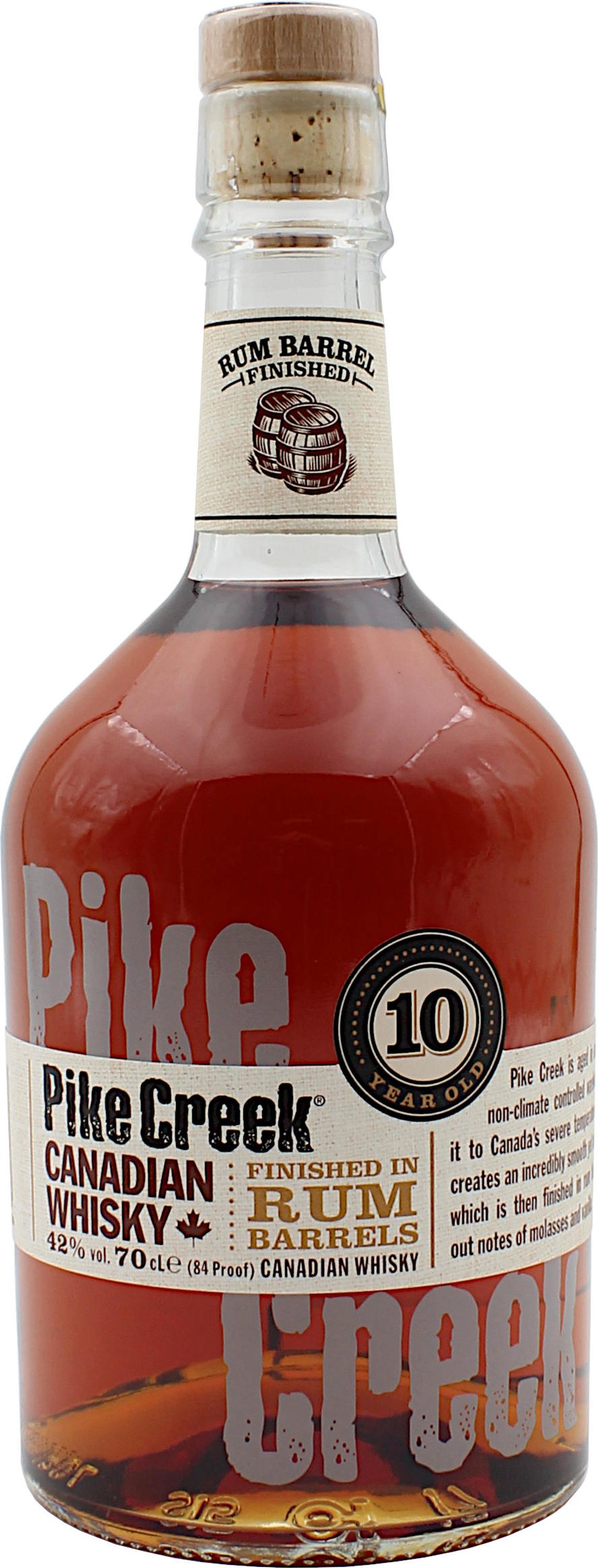 Ron Pike Creek de 10 años, acabado 0,7 l, 42 % vol.