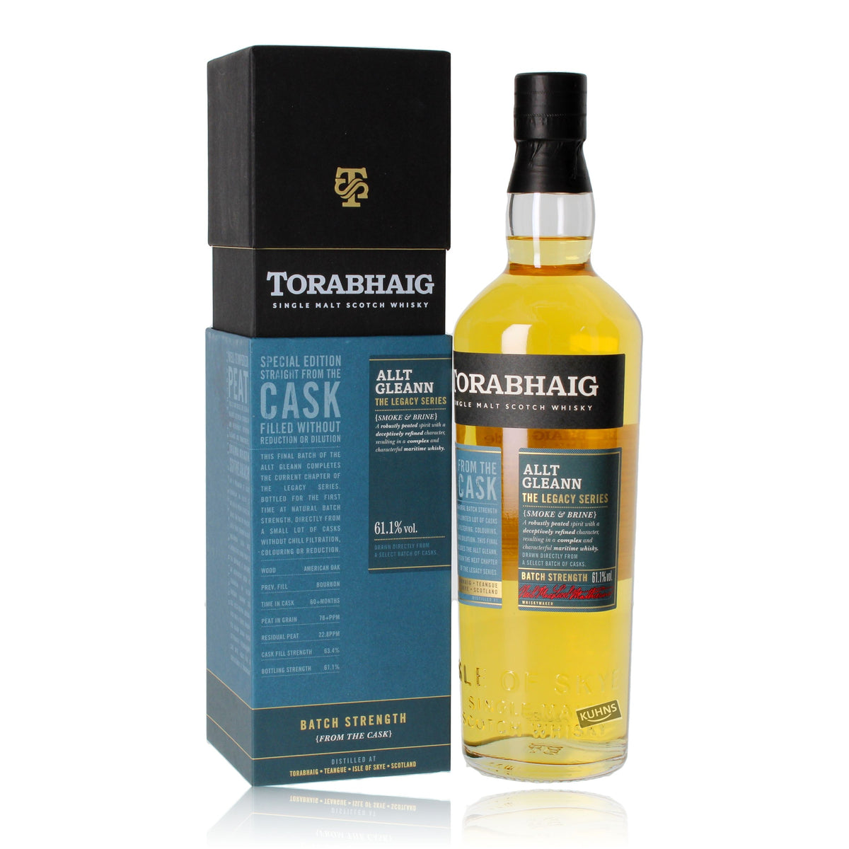Torabhaig Allt Gleann Fuerza del lote 0,7 l, alc. 61,1%vol.