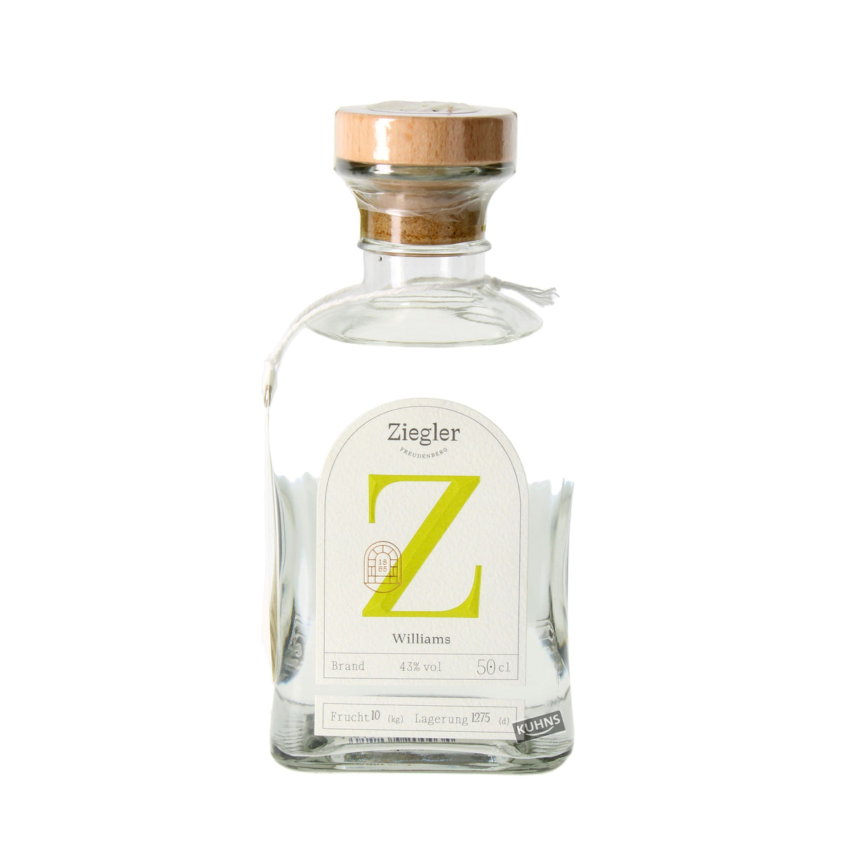 Brandy de pera Ziegler Williams 0,5 l, alcohol 43% vol.