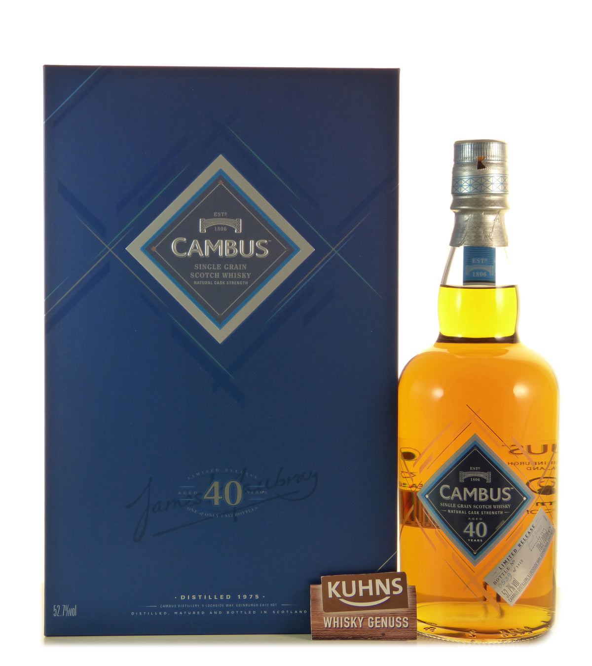 Cambus 40 años Single Grain 0,7 l, 52,7 % ABV