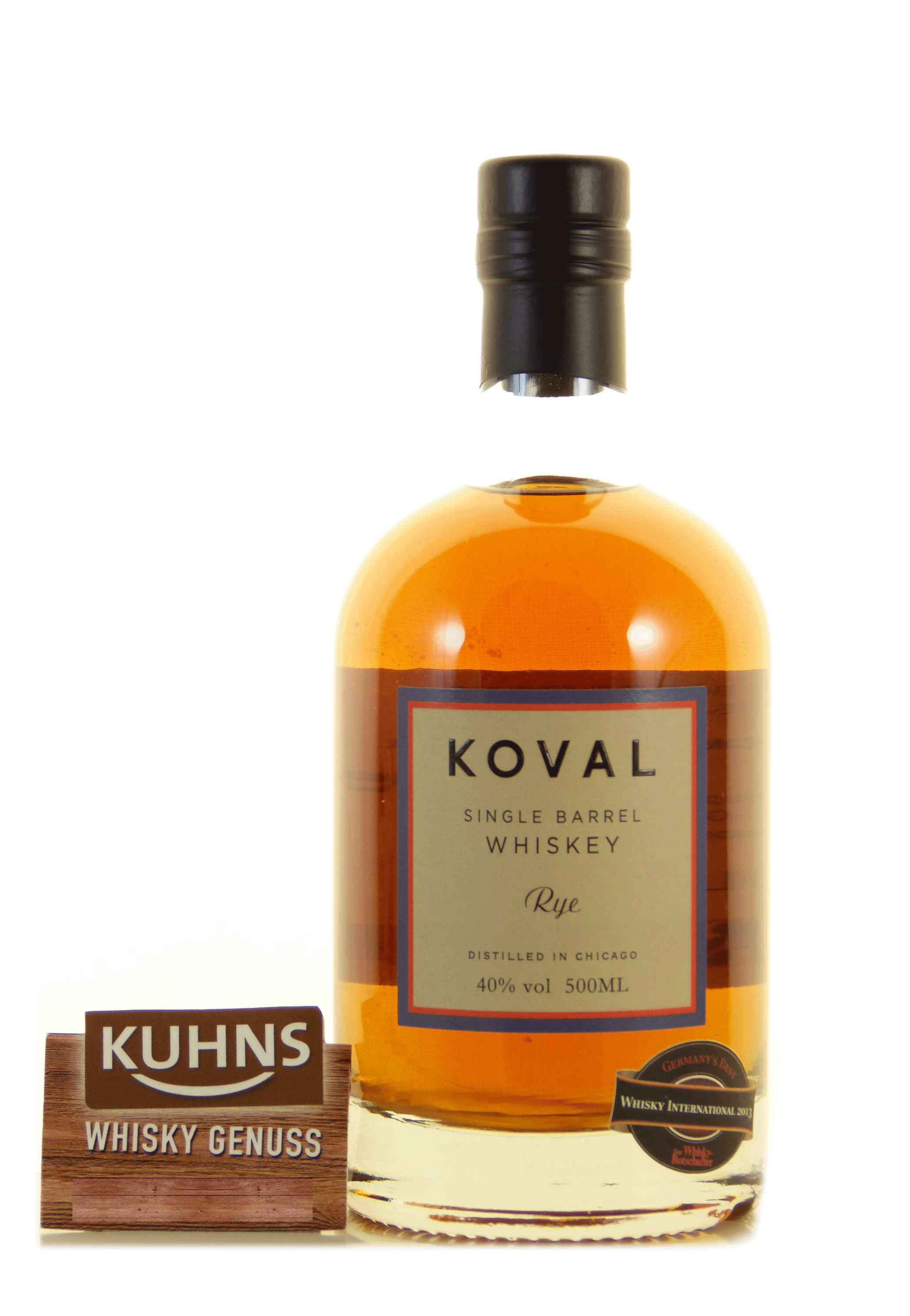 Whisky de centeno Koval Rye Single Barrel, 0,5 l, 40 % de alcohol por volumen