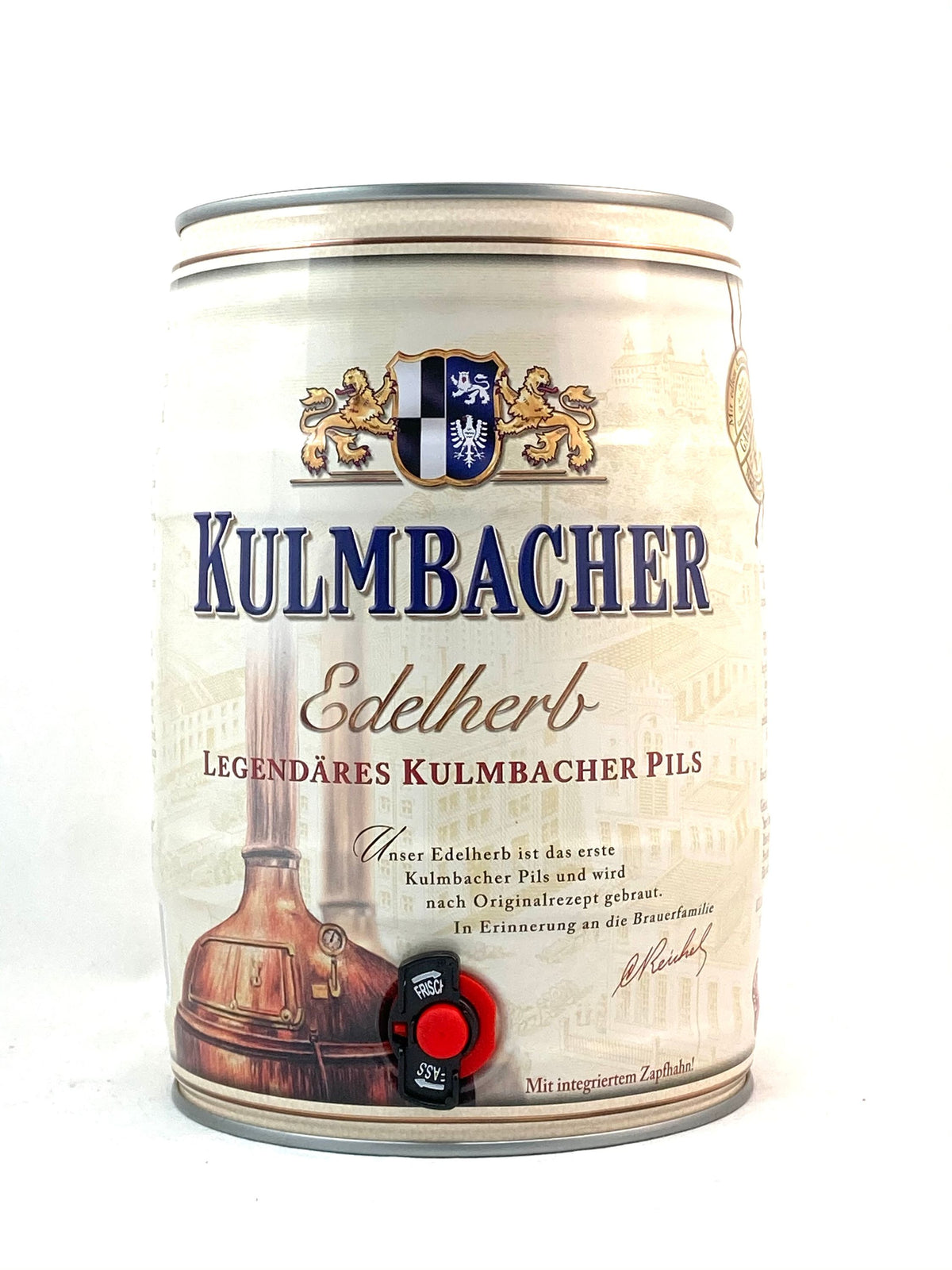 Barril de fiesta Kulmbacher Edelherb 5,0 l, alc. 4,9% vol.