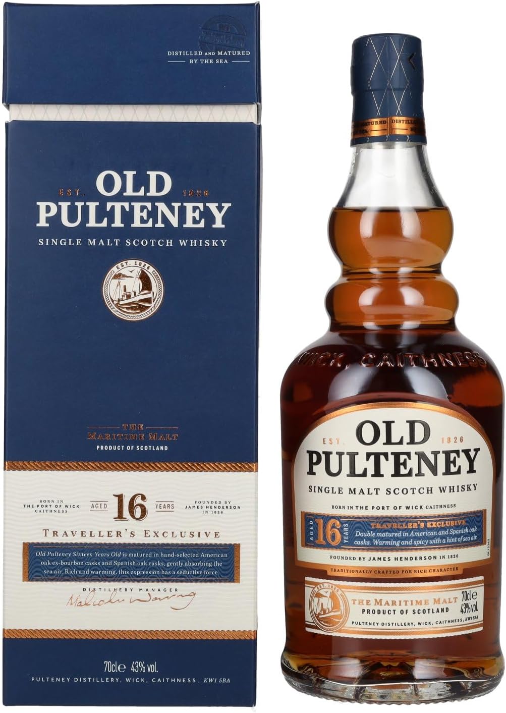 Old Pulteney 16 Jahre 0,7l, alc. 43 Vol.-%