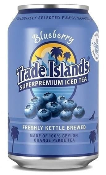 Trade Islands Iced Tea Blueberry 24x0,33l Dose Steige