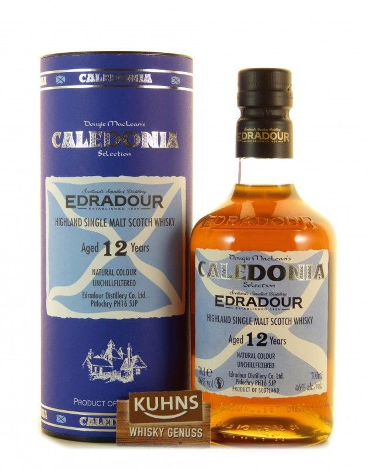 Edradour Caledonia 12 años 0,7 l, 46 % de alcohol por volumen