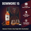 Bowmore 15 Jahre Geschenkset 0,7l, alc. 43 Vol.-%