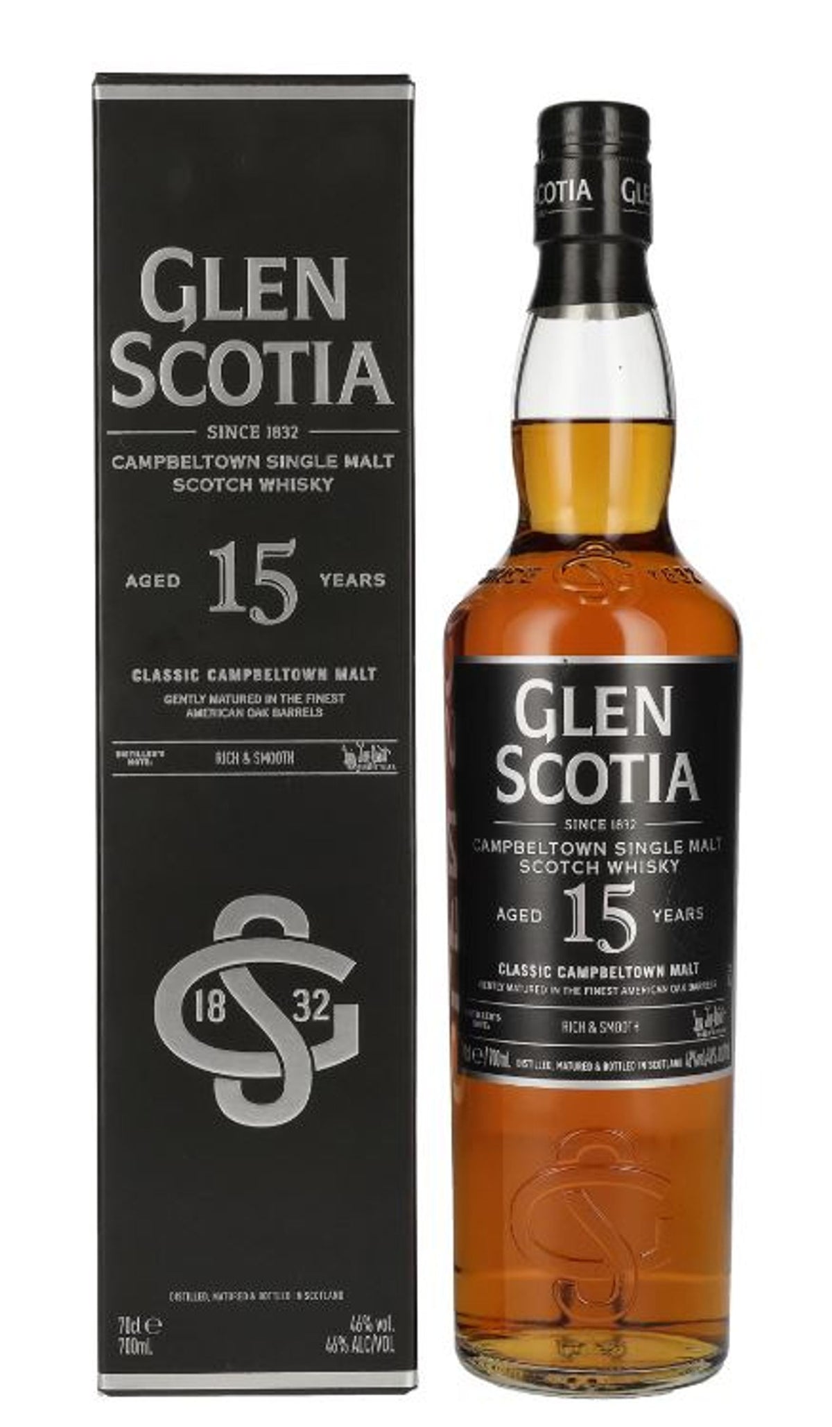 Glen Scotia 15 años 0,7 l, 46 % alc./vol.