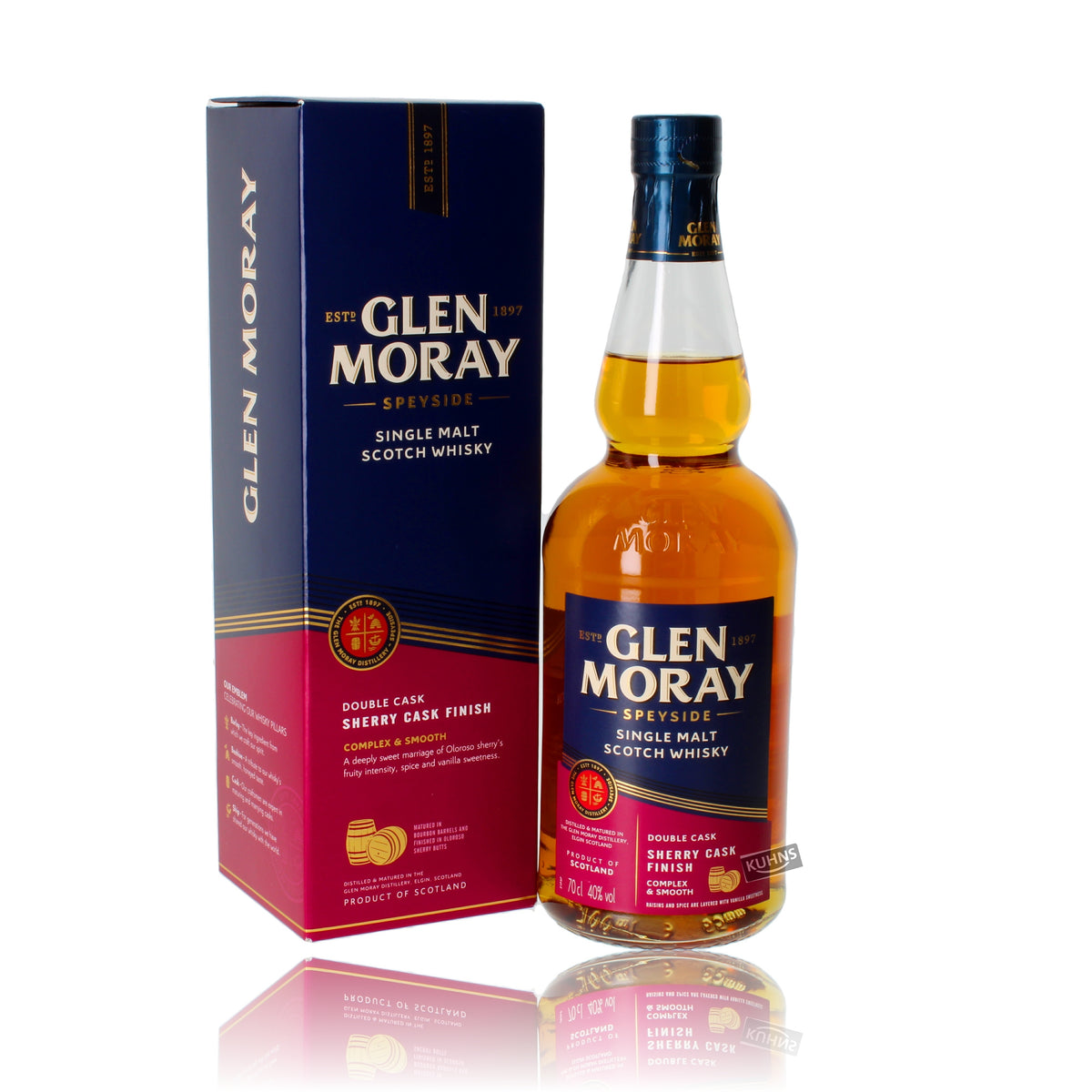 Glen Moray Sherry Cask Finish 0,7l, alc. 40 Vol.-%