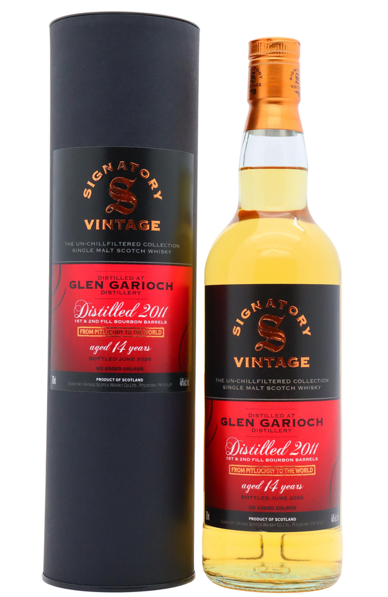 Glen Garioch 2011 14 años Signatory 0,7l, alc. 46% vol.