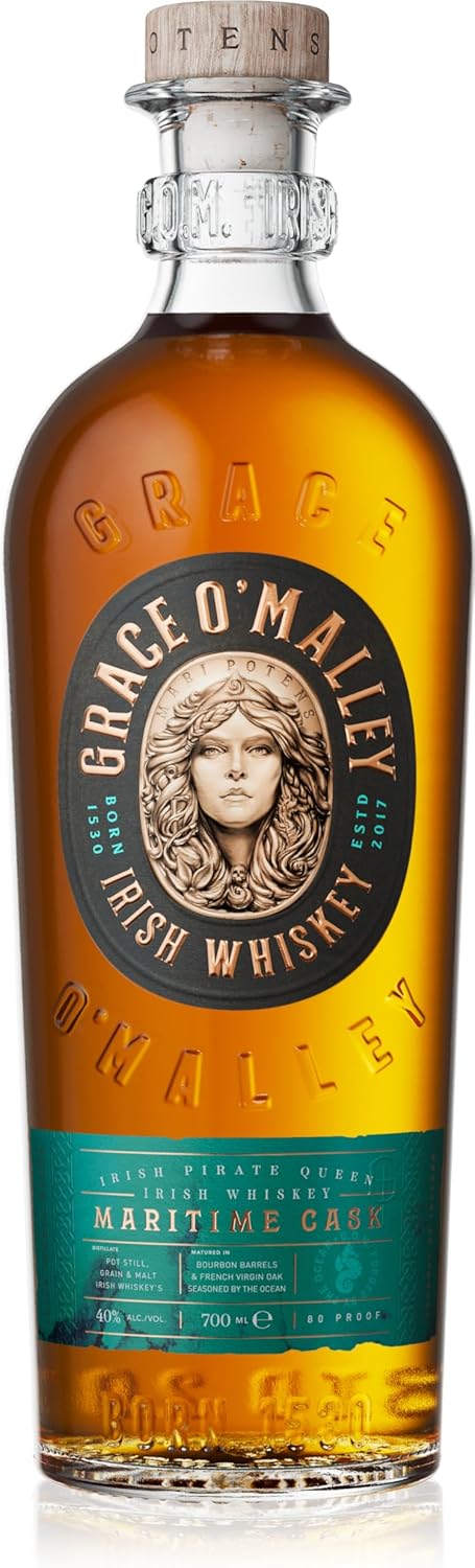 Whisky irlandés Grace O'Malley Maritime Cask 0,7 l, 40 % de alcohol por volumen 