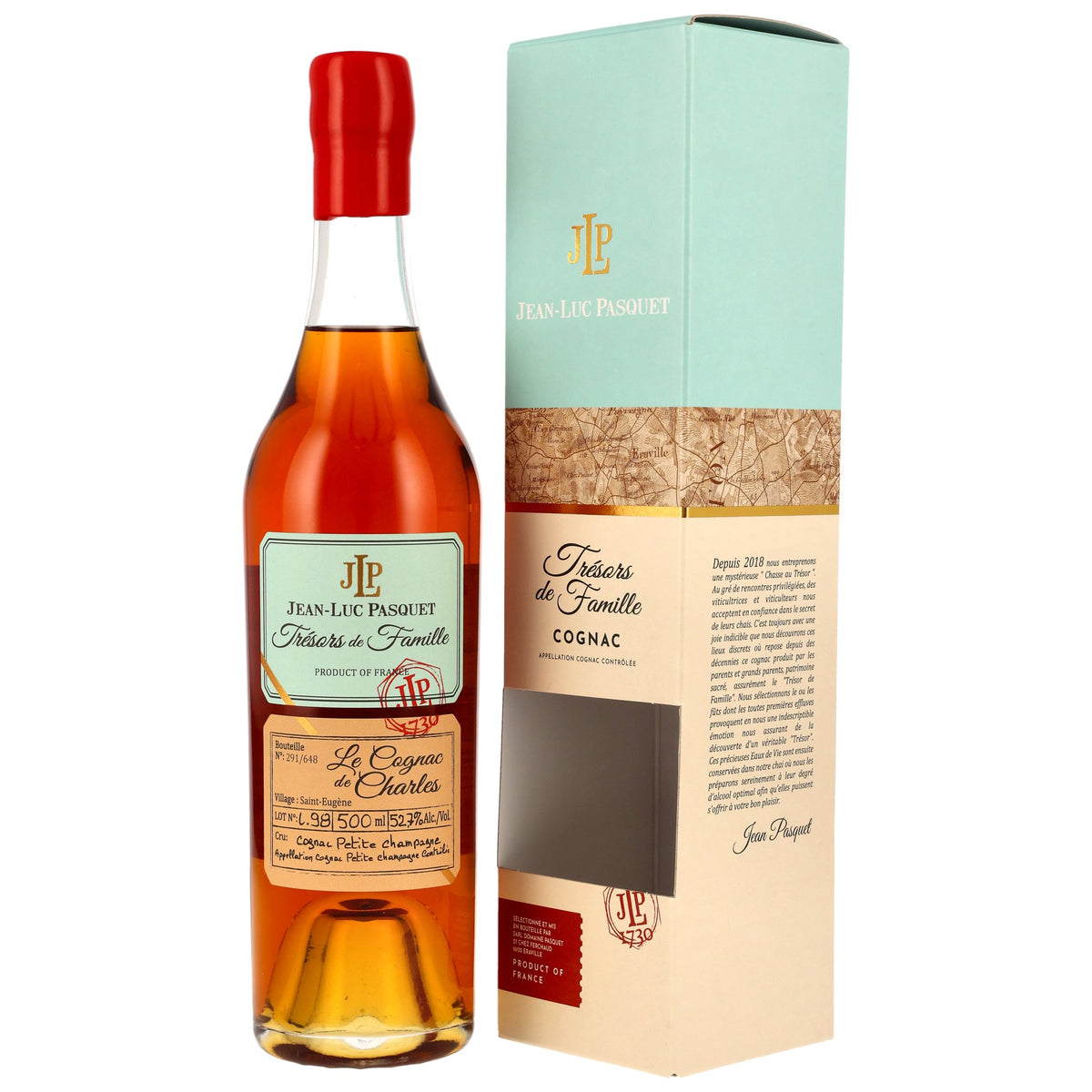 Jean-Luc Pasquet Cognac de Charles 0,5l, alc. 52,7 Vol.-%